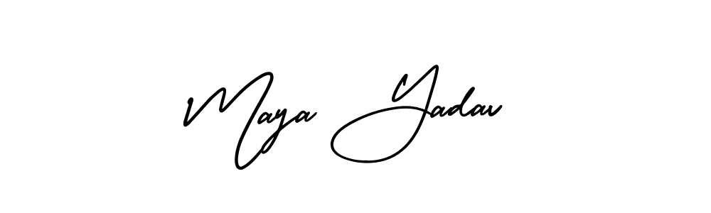Check out images of Autograph of Maya Yadav name. Actor Maya Yadav Signature Style. AmerikaSignatureDemo-Regular is a professional sign style online. Maya Yadav signature style 3 images and pictures png