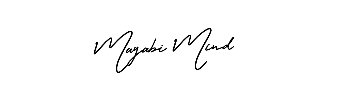 How to make Mayabi Mind signature? AmerikaSignatureDemo-Regular is a professional autograph style. Create handwritten signature for Mayabi Mind name. Mayabi Mind signature style 3 images and pictures png