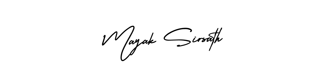 How to make Mayak Sirsath signature? AmerikaSignatureDemo-Regular is a professional autograph style. Create handwritten signature for Mayak Sirsath name. Mayak Sirsath signature style 3 images and pictures png