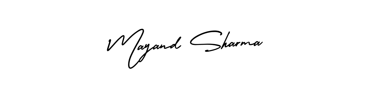 How to Draw Mayand Sharma signature style? AmerikaSignatureDemo-Regular is a latest design signature styles for name Mayand Sharma. Mayand Sharma signature style 3 images and pictures png