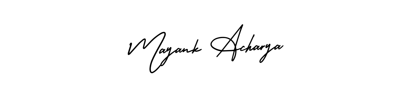 if you are searching for the best signature style for your name Mayank Acharya. so please give up your signature search. here we have designed multiple signature styles  using AmerikaSignatureDemo-Regular. Mayank Acharya signature style 3 images and pictures png