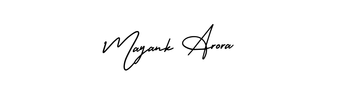 Make a short Mayank Arora signature style. Manage your documents anywhere anytime using AmerikaSignatureDemo-Regular. Create and add eSignatures, submit forms, share and send files easily. Mayank Arora signature style 3 images and pictures png