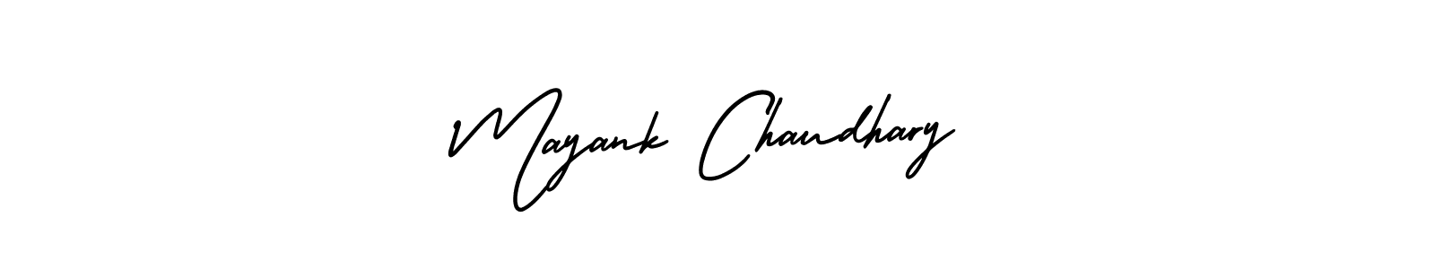 Mayank Chaudhary stylish signature style. Best Handwritten Sign (AmerikaSignatureDemo-Regular) for my name. Handwritten Signature Collection Ideas for my name Mayank Chaudhary. Mayank Chaudhary signature style 3 images and pictures png