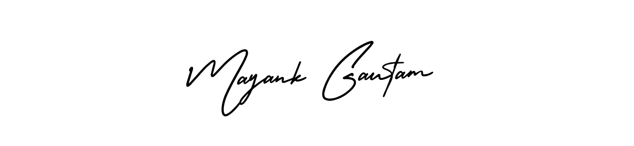 AmerikaSignatureDemo-Regular is a professional signature style that is perfect for those who want to add a touch of class to their signature. It is also a great choice for those who want to make their signature more unique. Get Mayank Gautam name to fancy signature for free. Mayank Gautam signature style 3 images and pictures png