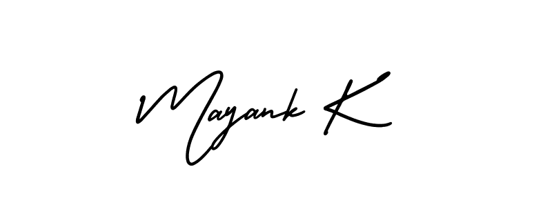 Make a short Mayank K signature style. Manage your documents anywhere anytime using AmerikaSignatureDemo-Regular. Create and add eSignatures, submit forms, share and send files easily. Mayank K signature style 3 images and pictures png