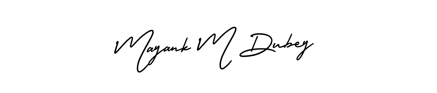 How to make Mayank M Dubey name signature. Use AmerikaSignatureDemo-Regular style for creating short signs online. This is the latest handwritten sign. Mayank M Dubey signature style 3 images and pictures png