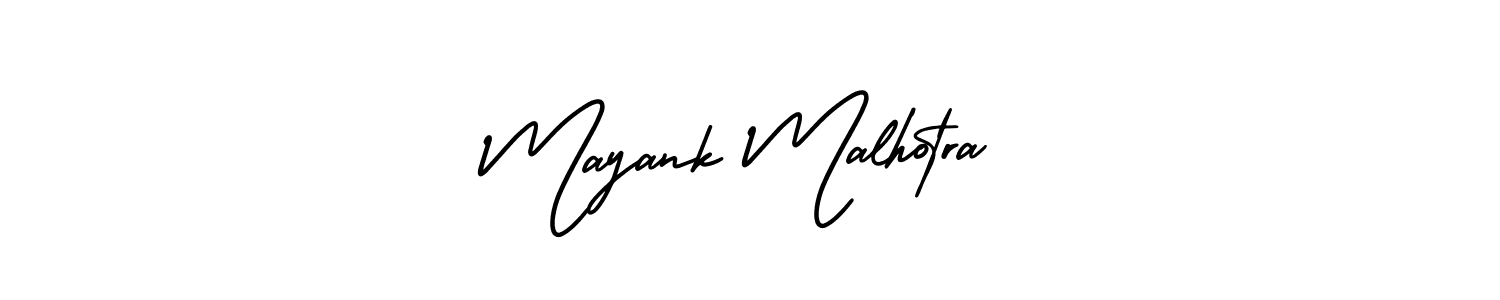 How to make Mayank Malhotra name signature. Use AmerikaSignatureDemo-Regular style for creating short signs online. This is the latest handwritten sign. Mayank Malhotra signature style 3 images and pictures png