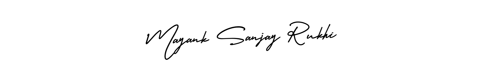 Also we have Mayank Sanjay Rukhi name is the best signature style. Create professional handwritten signature collection using AmerikaSignatureDemo-Regular autograph style. Mayank Sanjay Rukhi signature style 3 images and pictures png