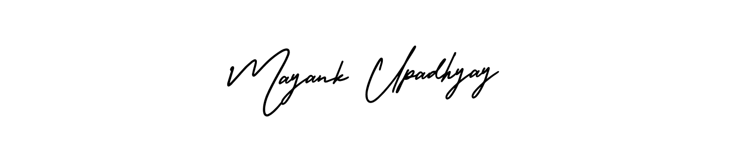 Use a signature maker to create a handwritten signature online. With this signature software, you can design (AmerikaSignatureDemo-Regular) your own signature for name Mayank Upadhyay. Mayank Upadhyay signature style 3 images and pictures png