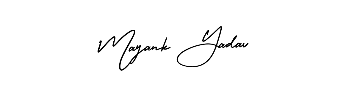 Create a beautiful signature design for name Mayank Yadav. With this signature (AmerikaSignatureDemo-Regular) fonts, you can make a handwritten signature for free. Mayank Yadav signature style 3 images and pictures png