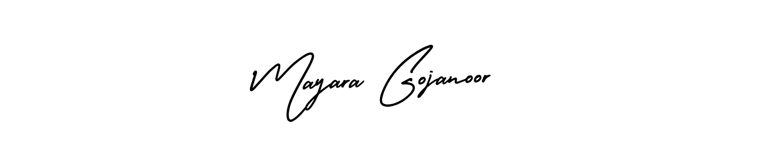 Also You can easily find your signature by using the search form. We will create Mayara Gojanoor name handwritten signature images for you free of cost using AmerikaSignatureDemo-Regular sign style. Mayara Gojanoor signature style 3 images and pictures png