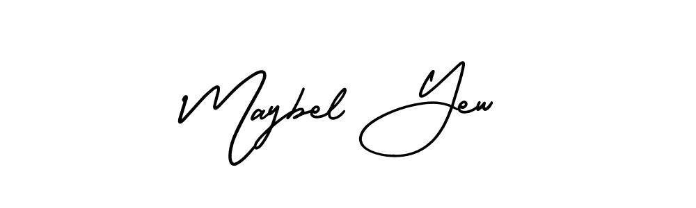 Make a beautiful signature design for name Maybel Yew. With this signature (AmerikaSignatureDemo-Regular) style, you can create a handwritten signature for free. Maybel Yew signature style 3 images and pictures png