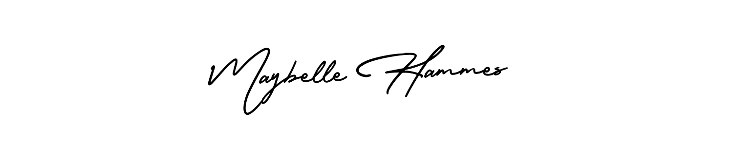 Design your own signature with our free online signature maker. With this signature software, you can create a handwritten (AmerikaSignatureDemo-Regular) signature for name Maybelle Hammes. Maybelle Hammes signature style 3 images and pictures png