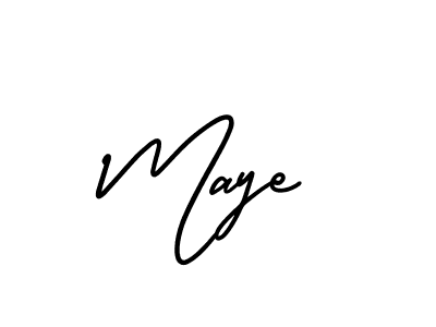 Best and Professional Signature Style for Maye. AmerikaSignatureDemo-Regular Best Signature Style Collection. Maye signature style 3 images and pictures png