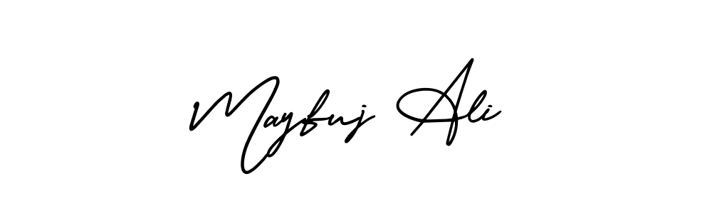 Make a short Mayfuj Ali signature style. Manage your documents anywhere anytime using AmerikaSignatureDemo-Regular. Create and add eSignatures, submit forms, share and send files easily. Mayfuj Ali signature style 3 images and pictures png