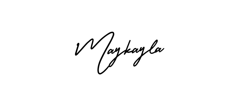How to make Maykayla signature? AmerikaSignatureDemo-Regular is a professional autograph style. Create handwritten signature for Maykayla name. Maykayla signature style 3 images and pictures png