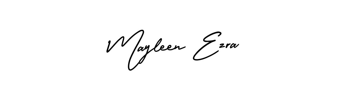 Create a beautiful signature design for name Mayleen Ezra. With this signature (AmerikaSignatureDemo-Regular) fonts, you can make a handwritten signature for free. Mayleen Ezra signature style 3 images and pictures png