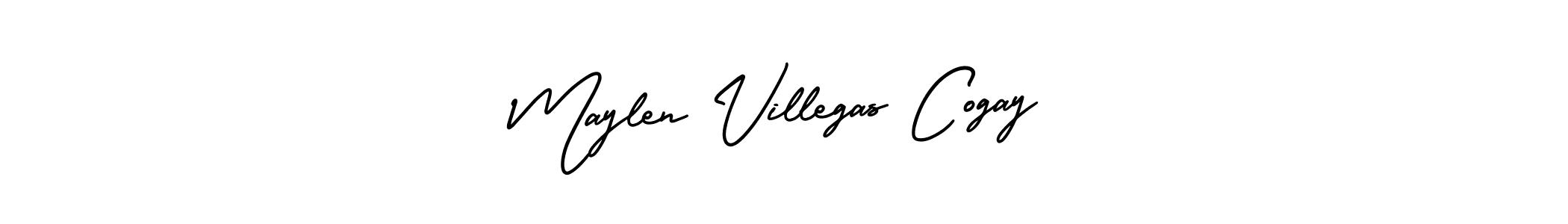 How to make Maylen Villegas Cogay name signature. Use AmerikaSignatureDemo-Regular style for creating short signs online. This is the latest handwritten sign. Maylen Villegas Cogay signature style 3 images and pictures png