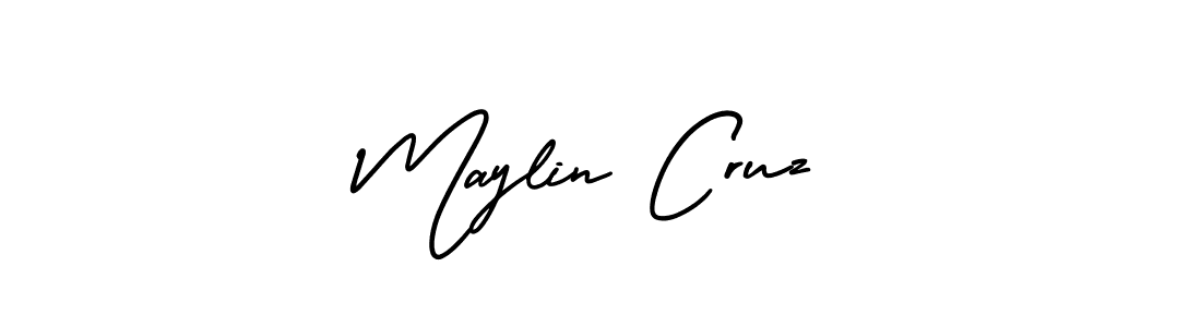 Design your own signature with our free online signature maker. With this signature software, you can create a handwritten (AmerikaSignatureDemo-Regular) signature for name Maylin Cruz. Maylin Cruz signature style 3 images and pictures png