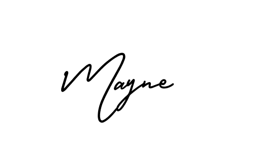 Similarly AmerikaSignatureDemo-Regular is the best handwritten signature design. Signature creator online .You can use it as an online autograph creator for name Mayne. Mayne signature style 3 images and pictures png