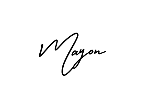 How to make Mayon signature? AmerikaSignatureDemo-Regular is a professional autograph style. Create handwritten signature for Mayon name. Mayon signature style 3 images and pictures png