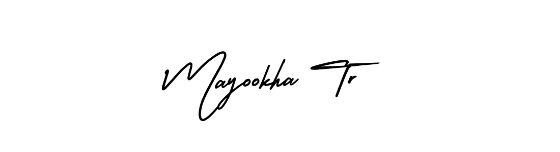 Make a beautiful signature design for name Mayookha Tr. With this signature (AmerikaSignatureDemo-Regular) style, you can create a handwritten signature for free. Mayookha Tr signature style 3 images and pictures png