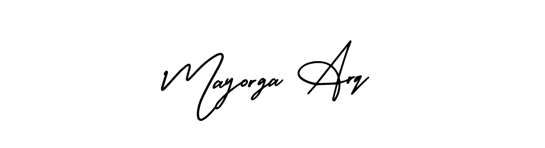 Make a beautiful signature design for name Mayorga Arq. With this signature (AmerikaSignatureDemo-Regular) style, you can create a handwritten signature for free. Mayorga Arq signature style 3 images and pictures png