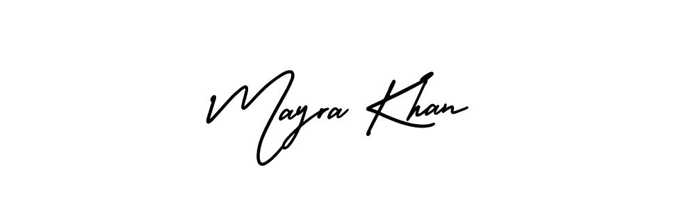 Mayra Khan stylish signature style. Best Handwritten Sign (AmerikaSignatureDemo-Regular) for my name. Handwritten Signature Collection Ideas for my name Mayra Khan. Mayra Khan signature style 3 images and pictures png