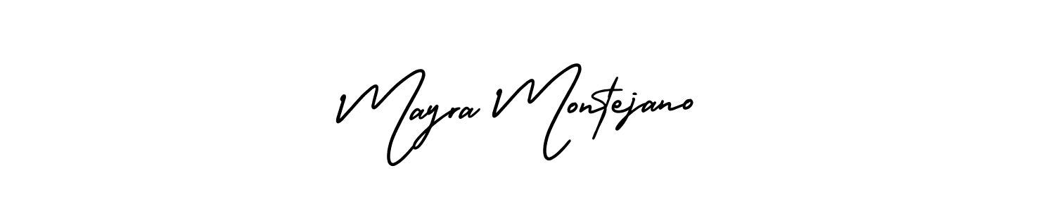 Also You can easily find your signature by using the search form. We will create Mayra Montejano name handwritten signature images for you free of cost using AmerikaSignatureDemo-Regular sign style. Mayra Montejano signature style 3 images and pictures png