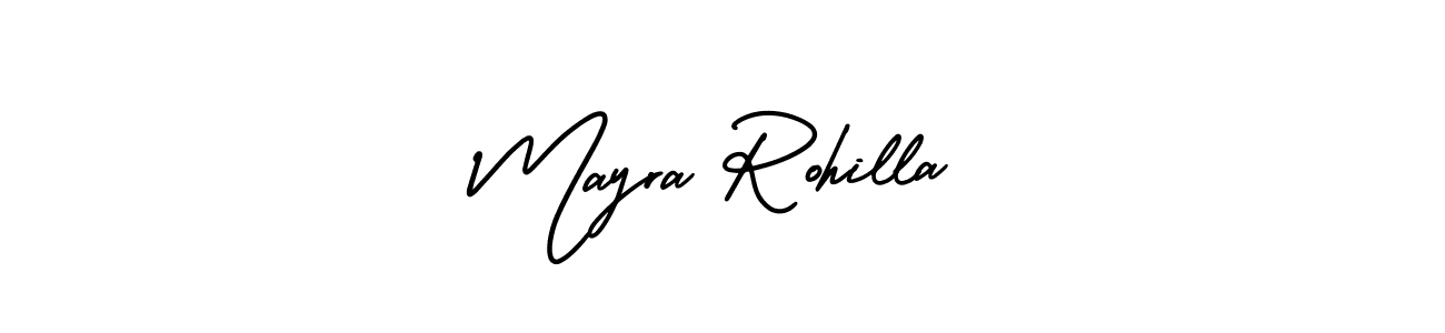 See photos of Mayra Rohilla official signature by Spectra . Check more albums & portfolios. Read reviews & check more about AmerikaSignatureDemo-Regular font. Mayra Rohilla signature style 3 images and pictures png
