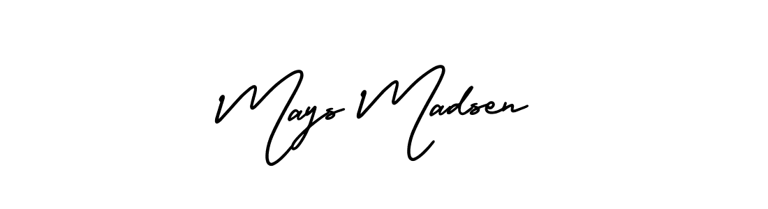 Also You can easily find your signature by using the search form. We will create Mays Madsen name handwritten signature images for you free of cost using AmerikaSignatureDemo-Regular sign style. Mays Madsen signature style 3 images and pictures png