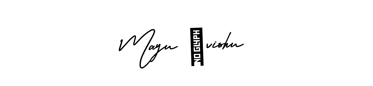 if you are searching for the best signature style for your name Mayu ❤vishu. so please give up your signature search. here we have designed multiple signature styles  using AmerikaSignatureDemo-Regular. Mayu ❤vishu signature style 3 images and pictures png