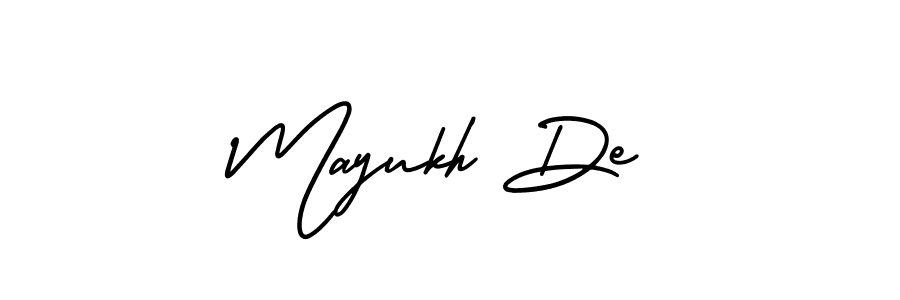 How to make Mayukh De signature? AmerikaSignatureDemo-Regular is a professional autograph style. Create handwritten signature for Mayukh De name. Mayukh De signature style 3 images and pictures png
