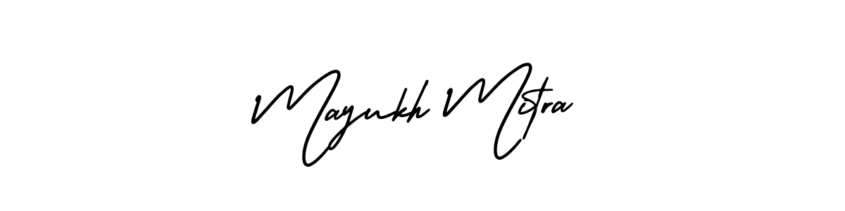 How to make Mayukh Mitra name signature. Use AmerikaSignatureDemo-Regular style for creating short signs online. This is the latest handwritten sign. Mayukh Mitra signature style 3 images and pictures png