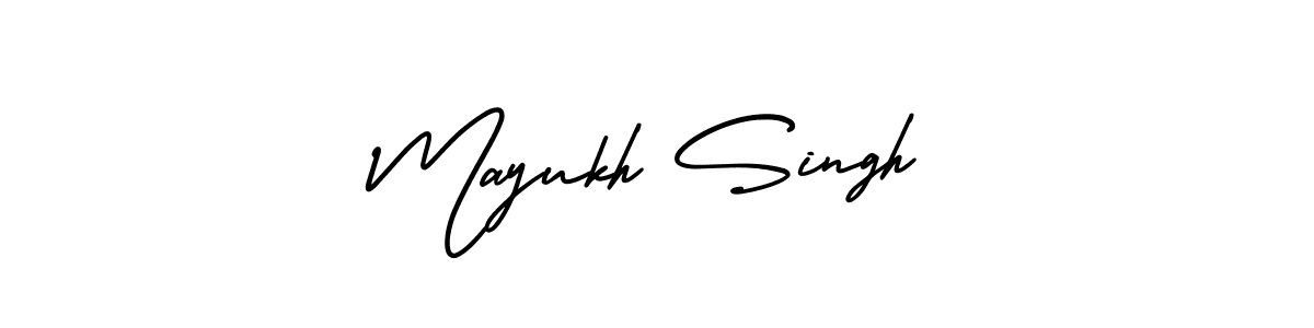 How to Draw Mayukh Singh signature style? AmerikaSignatureDemo-Regular is a latest design signature styles for name Mayukh Singh. Mayukh Singh signature style 3 images and pictures png