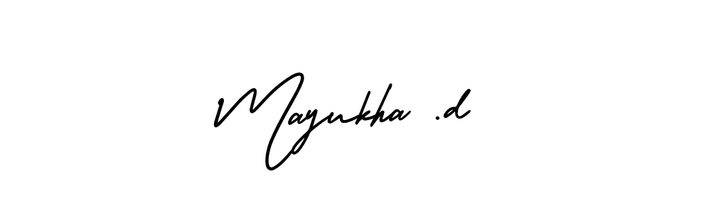 Design your own signature with our free online signature maker. With this signature software, you can create a handwritten (AmerikaSignatureDemo-Regular) signature for name Mayukha .d. Mayukha .d signature style 3 images and pictures png