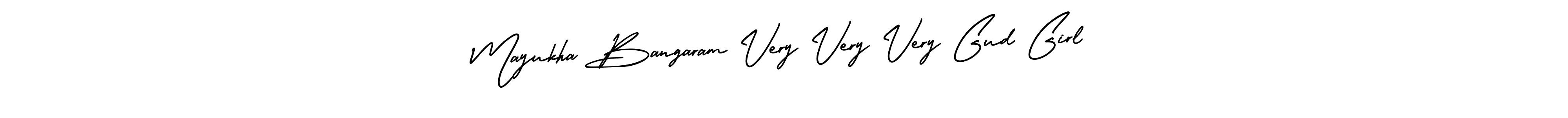 Mayukha Bangaram Very Very Very Gud Girl stylish signature style. Best Handwritten Sign (AmerikaSignatureDemo-Regular) for my name. Handwritten Signature Collection Ideas for my name Mayukha Bangaram Very Very Very Gud Girl. Mayukha Bangaram Very Very Very Gud Girl signature style 3 images and pictures png