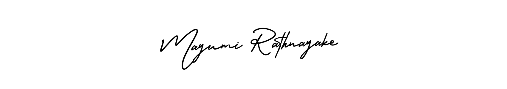 Also You can easily find your signature by using the search form. We will create Mayumi Rathnayake name handwritten signature images for you free of cost using AmerikaSignatureDemo-Regular sign style. Mayumi Rathnayake signature style 3 images and pictures png