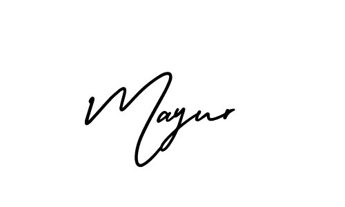 Mayur stylish signature style. Best Handwritten Sign (AmerikaSignatureDemo-Regular) for my name. Handwritten Signature Collection Ideas for my name Mayur. Mayur signature style 3 images and pictures png