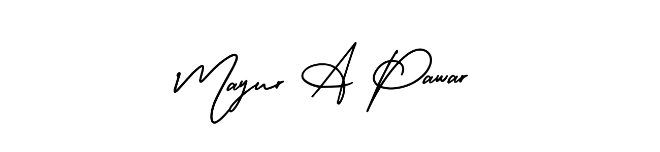 Also You can easily find your signature by using the search form. We will create Mayur A Pawar name handwritten signature images for you free of cost using AmerikaSignatureDemo-Regular sign style. Mayur A Pawar signature style 3 images and pictures png