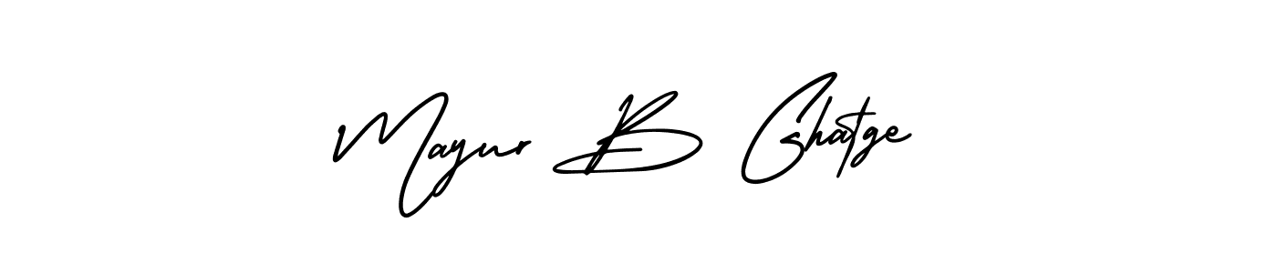 You can use this online signature creator to create a handwritten signature for the name Mayur B Ghatge. This is the best online autograph maker. Mayur B Ghatge signature style 3 images and pictures png