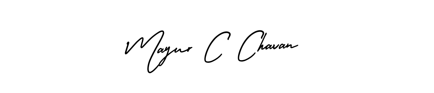 Similarly AmerikaSignatureDemo-Regular is the best handwritten signature design. Signature creator online .You can use it as an online autograph creator for name Mayur C Chavan. Mayur C Chavan signature style 3 images and pictures png