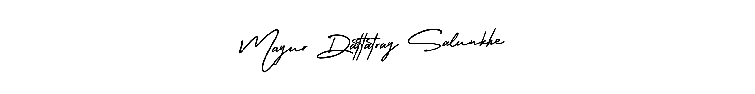 Make a beautiful signature design for name Mayur Dattatray Salunkhe. Use this online signature maker to create a handwritten signature for free. Mayur Dattatray Salunkhe signature style 3 images and pictures png