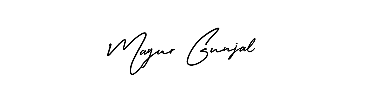 Also we have Mayur Gunjal name is the best signature style. Create professional handwritten signature collection using AmerikaSignatureDemo-Regular autograph style. Mayur Gunjal signature style 3 images and pictures png