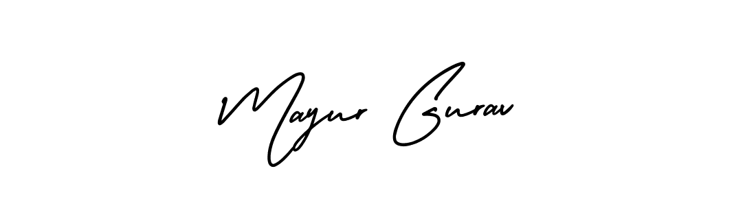 Mayur Gurav stylish signature style. Best Handwritten Sign (AmerikaSignatureDemo-Regular) for my name. Handwritten Signature Collection Ideas for my name Mayur Gurav. Mayur Gurav signature style 3 images and pictures png