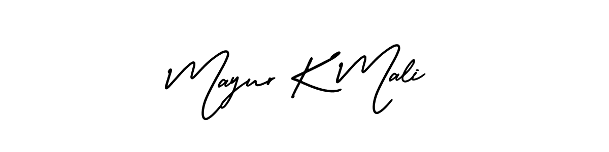 Also You can easily find your signature by using the search form. We will create Mayur K Mali name handwritten signature images for you free of cost using AmerikaSignatureDemo-Regular sign style. Mayur K Mali signature style 3 images and pictures png