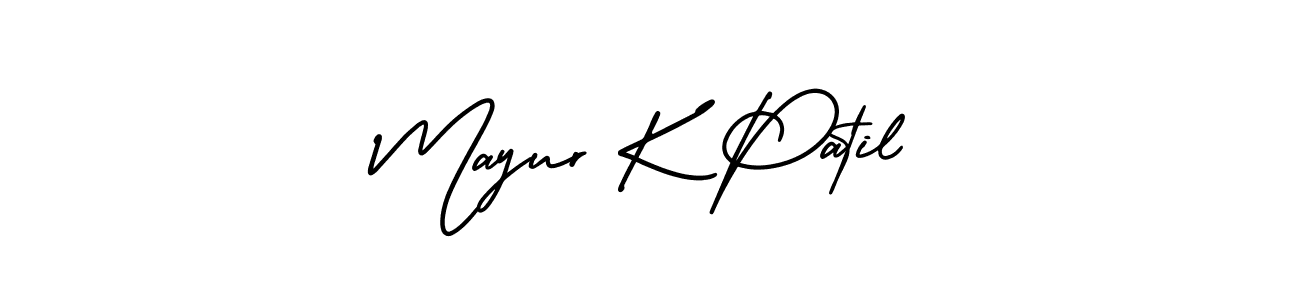 Also we have Mayur K Patil name is the best signature style. Create professional handwritten signature collection using AmerikaSignatureDemo-Regular autograph style. Mayur K Patil signature style 3 images and pictures png