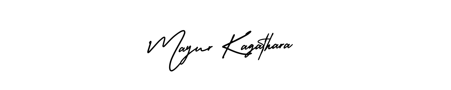 if you are searching for the best signature style for your name Mayur Kagathara. so please give up your signature search. here we have designed multiple signature styles  using AmerikaSignatureDemo-Regular. Mayur Kagathara signature style 3 images and pictures png