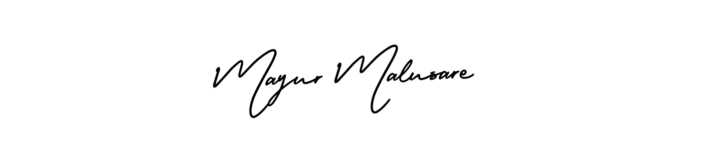 Make a beautiful signature design for name Mayur Malusare. Use this online signature maker to create a handwritten signature for free. Mayur Malusare signature style 3 images and pictures png