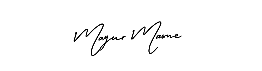 Make a beautiful signature design for name Mayur Masne. Use this online signature maker to create a handwritten signature for free. Mayur Masne signature style 3 images and pictures png